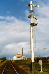Down starter, and station