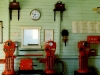 Three electric staff machines
